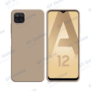 Coque Silicone Compatible pour Samsung Galaxy A12 A125/Galaxy M12 M127 (#18) Rose Gold