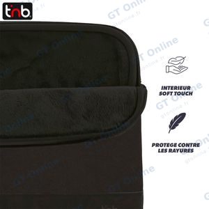 Housse de Protection pour PC Portable T'nb SLCOLOR14BK 13 & 14" Noir — vue 2