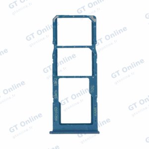 Tiroir Sim Premium Samsung Galaxy A02 A022F Bleu