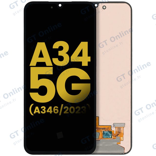Écran OLED sans châssis pour Samsung Galaxy A34 5G (A346 / 2023) (reconditionné, toutes couleurs)