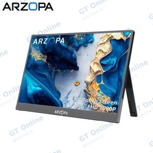 Moniteur Portable ARZOPA A1T 15.6" Slim Écran Tactile FHD (1920x1080) LCD IPS 60Hz - Noir