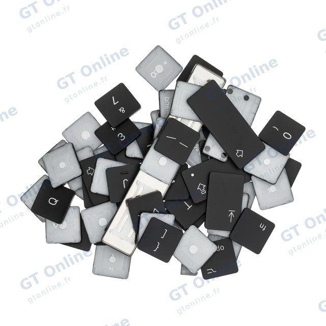 Jeu de touches pour Apple MacBook Air 13" / Pro 13" / 15" A1466 / A1425 / A1502 / A1398 (2012-2015) (anglais US, DARFON)