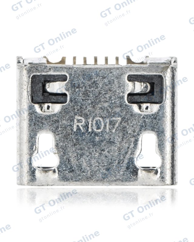 Connecteur de charge à souder — format Micro B, 7 broches, 4 points de fixation (C213)