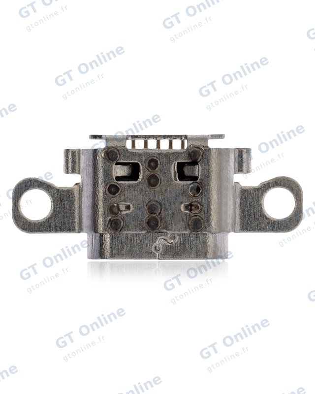 Connecteur de charge à souder — format Micro B, 5 broches, 4 points de fixation (C258)