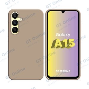 Coque Silicone Compatible pour Samsung Galaxy A15 5G A156B (#18) Or Rose