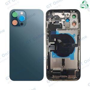 Coque de Réparation Complète Aftermarket (PIEC) Apple iPhone 12 Pro Max (Version US) Bleu Pacifique