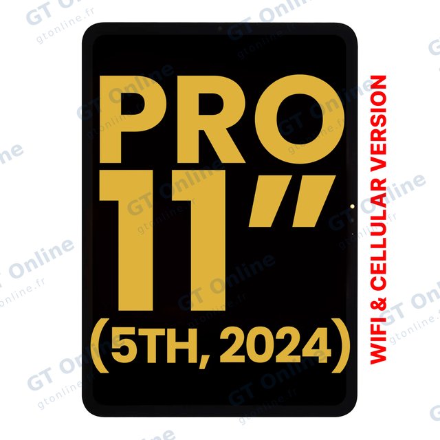 Écran OLED avec vitre tactile pour Apple iPad Pro 11" 5th Gen (2024) (WFi & Cellular, reconditionné, toutes couleurs)