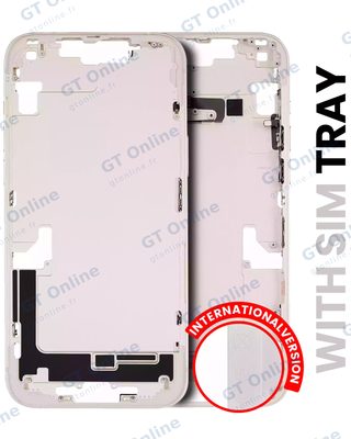 Châssis avec petits composants pour Apple iPhone 14 Plus (version EU, origine d'occasion — grade A, lumière stellaire) — vue 1
