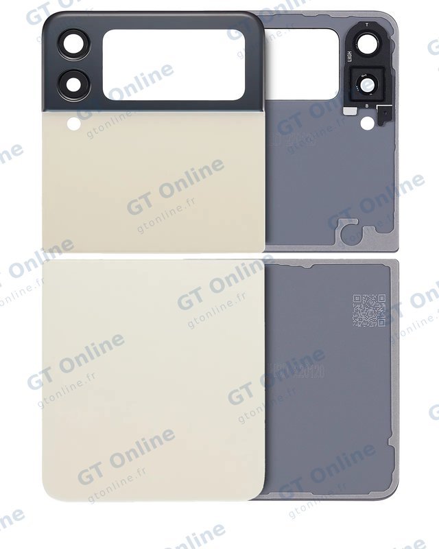 Vitre arrière pour Samsung Galaxy Z Flip 3 5G (compatible premium, Cream)