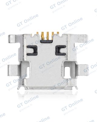 Connecteur de charge à souder — format Micro B, 7 broches, 4 points de fixation (C067)