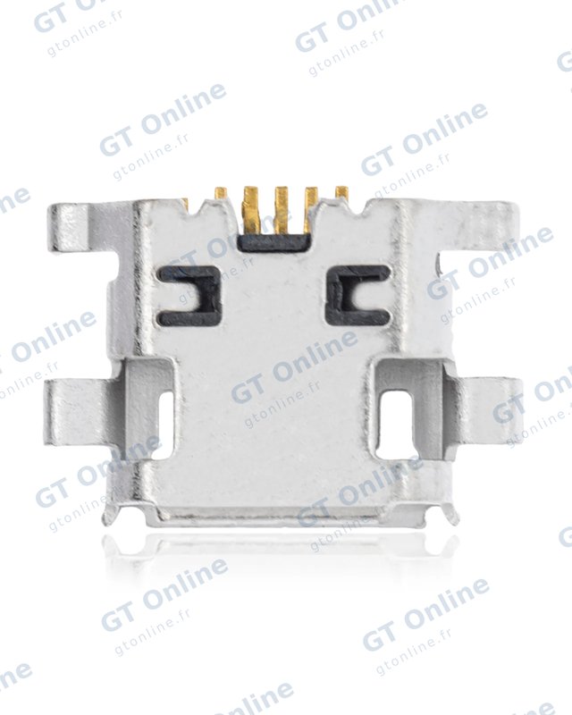 Connecteur de charge à souder — format Micro B, 7 broches, 4 points de fixation (C067)
