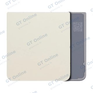 Vitre arrière pour Samsung Galaxy Z Flip 3 5G (pack service origine, crème)