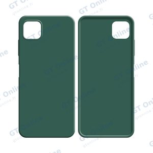Coque Silicone Compatible pour Samsung Galaxy A12 A125/Galaxy M12 M127 (#22) Vert Foncé — vue 2