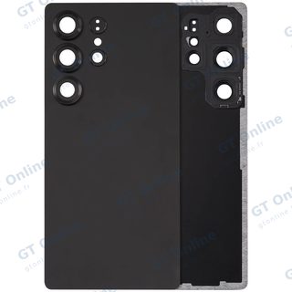 Vitre arrière pour Samsung Galaxy S25 Ultra 5G (sans logo, compatible premium, Titanium Black)