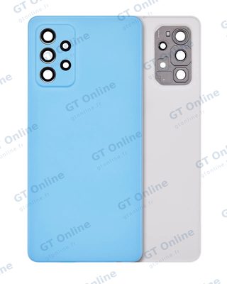 Vitre arrière pour Samsung Galaxy A72 (A725 / 2021) (pack service origine, bleu)