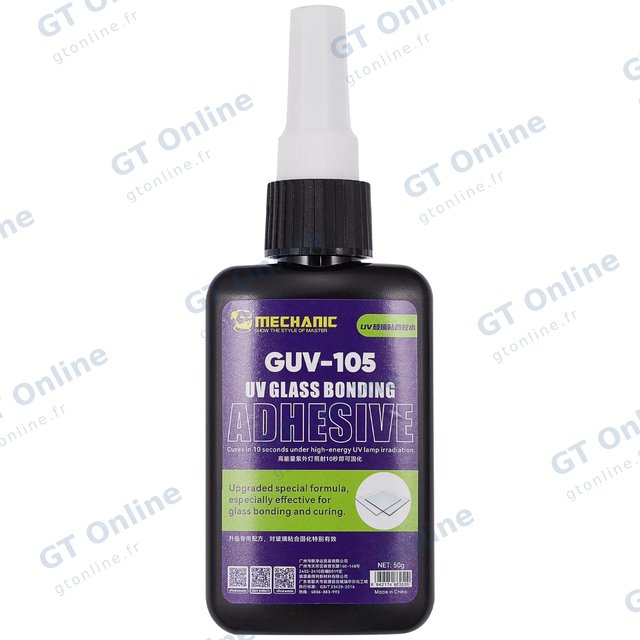 Colle UV pour collage de vitre Mechanic GUV-105