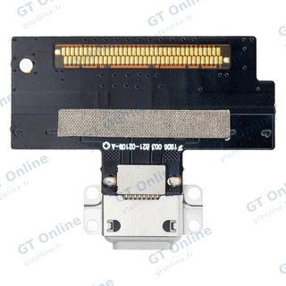 Nappe de connecteur de charge à souder pour Apple iPad Air 3 (soudure requise, compatible premium, blanc)