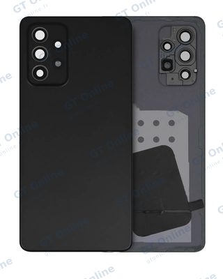 Vitre arrière pour Samsung Galaxy A52s (A528 / 2021) (pack service origine, noir Awesome)