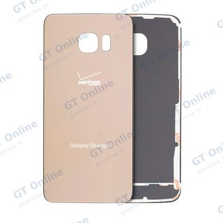 Vitre arrière pour Samsung Galaxy S6 Edge (Verizon 4G) (pack service origine, or)