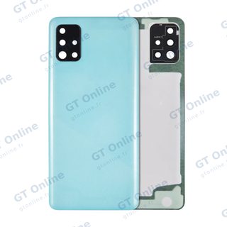 Vitre arrière pour Samsung Galaxy A51 4G (A515 / 2019) (pack service origine, bleu Prism Crush)