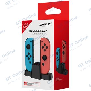 Station de charge pour 2 manettes Joy-Con pour Nintendo Switch OLED DOBE TNS-1181 — noir