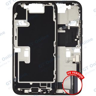 Châssis pour Apple iPhone 16 Pro (version US, origine d'occasion — grade A, titane noir)