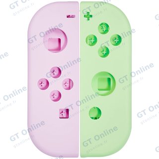 Coque de remplacement pour manette Joy-Con Nintendo Switch (violet / vert)