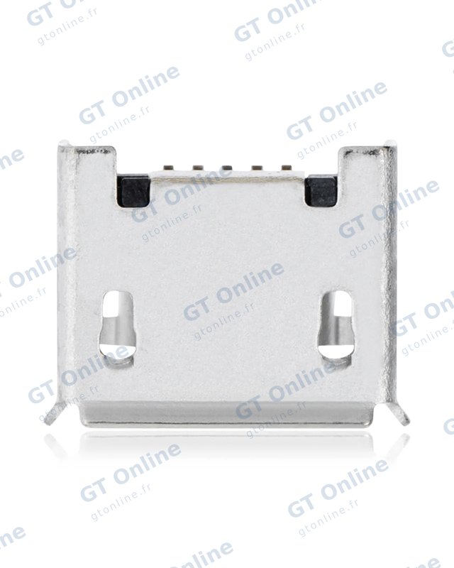 Connecteur de charge à souder — format Micro B, 5 broches, 6 points de fixation (C279)