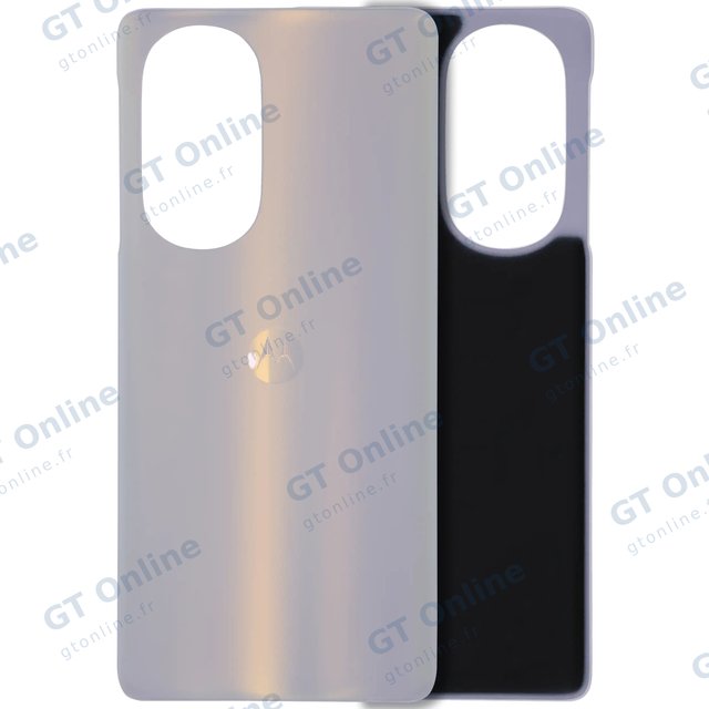 Vitre arrière pour Motorola Moto Edge Plus / Edge 30 Pro (XT2201-1/4) / Edge X30 5G (XT2201 -2/6 /2022) (origine, Stardust White)
