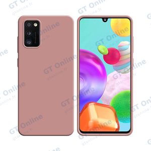Coque Silicone Compatible pour Samsung Galaxy A41 A415 (#17) Rose