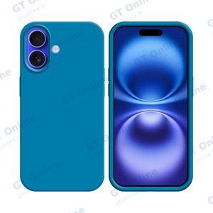 Coque Silicone Compatible pour Apple iPhone 16 Plus (#16) Bleu Ciel