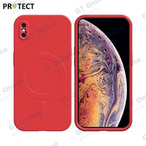 Coque de Protection IZ001 PROTECT pour Apple iPhone XS Max MagSafe Rouge