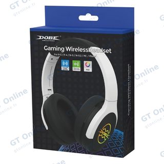 Casque Bluetooth audio gaming avec microphone DOBE TP5-5515 — blanc