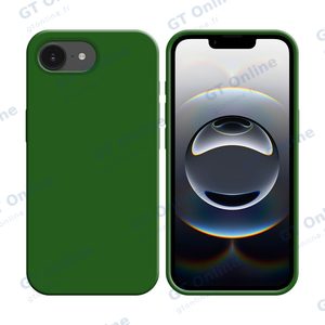 Coque Silicone Compatible pour Apple iPhone 16e (#52) Vert Foncé