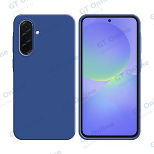 Coque Silicone Compatible pour Samsung Galaxy A36 5G A366/Galaxy A56 5G A566 (#16) Bleu Marine