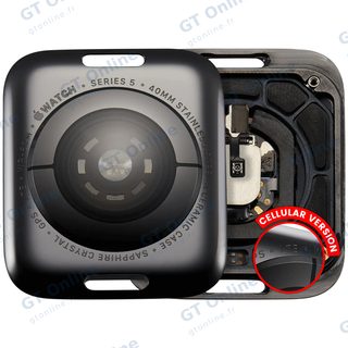 Vitre arrière pour Apple Watch Series 5 (40mm) (LET Version, Stainless / Space Black)