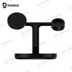 Station de Charge sans Fil Baseus BS-W527 3 en 1 20W Noir