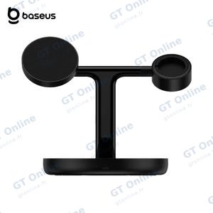 Station de Charge sans Fil Baseus BS-W527 3 en 1 20W Noir