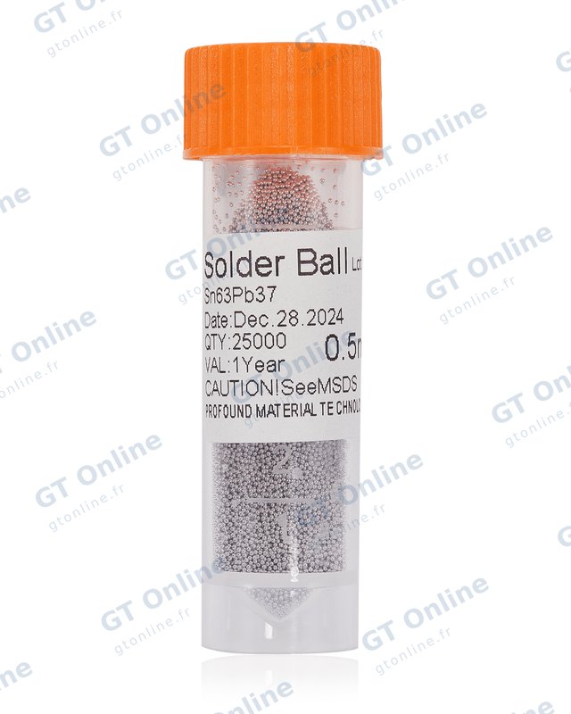 Billes de soudure BGA au plomb 0,5 mm (25 000 billes)