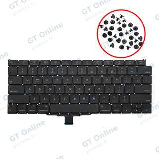 Clavier rétroéclairé avec vis pour Apple MacBook Air 13" A2179 (2020) (anglais US)