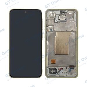 Écran Tactile Original Assembled avec Châssis Compatible Samsung Galaxy A35 5G A356 GH82-34221D Lime