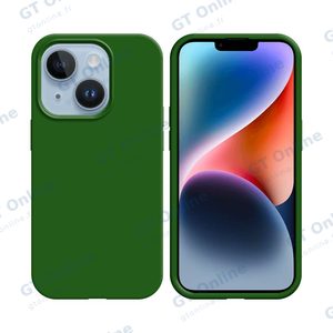 Coque Silicone Compatible pour Apple iPhone 14 Plus (#52) Vert Foncé