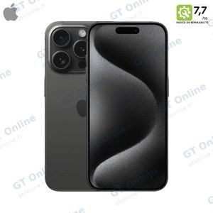 Smartphone Occasion Apple iPhone 15 Pro Max 256Go Grade B Titane Noir