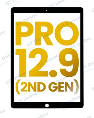 Vitre tactile pour Apple iPad Pro 12.9" 2nd Gen (2017) (OCA préinstallé, séparation de la vitre requise, premium, noir)