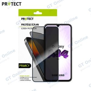 Verre Trempé PRIVACY PROTECT pour Samsung Galaxy A34 5G A346 Transparent — vue 2