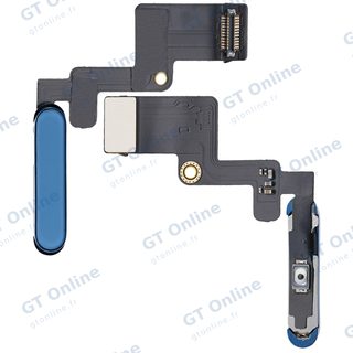 Bouton supérieur avec nappe pour iPad 10 / iPad A16 (2022 / 2025, compatible, bleu) — vue 2