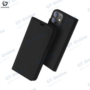 Housse de Protection Skin Pro Dux Ducis pour Apple iPhone 12/iPhone 12 Pro Noir