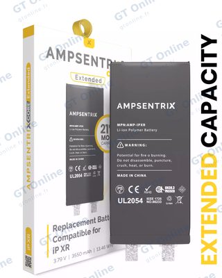 Batterie nue à souder pour Apple iPhone XR (soudure par points requise, AmpSentrix Core Extended)