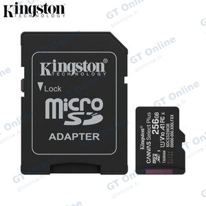 Carte Mémoire Kingston MicroSDXC (256Go) Canvas Select Plus 150MB/s +Adaptateur - SDCS3/256GB