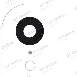 Lentille de caméra arrière avec support et anneau pour Apple iPhone XR (compatible premium, noir, lot de 10)